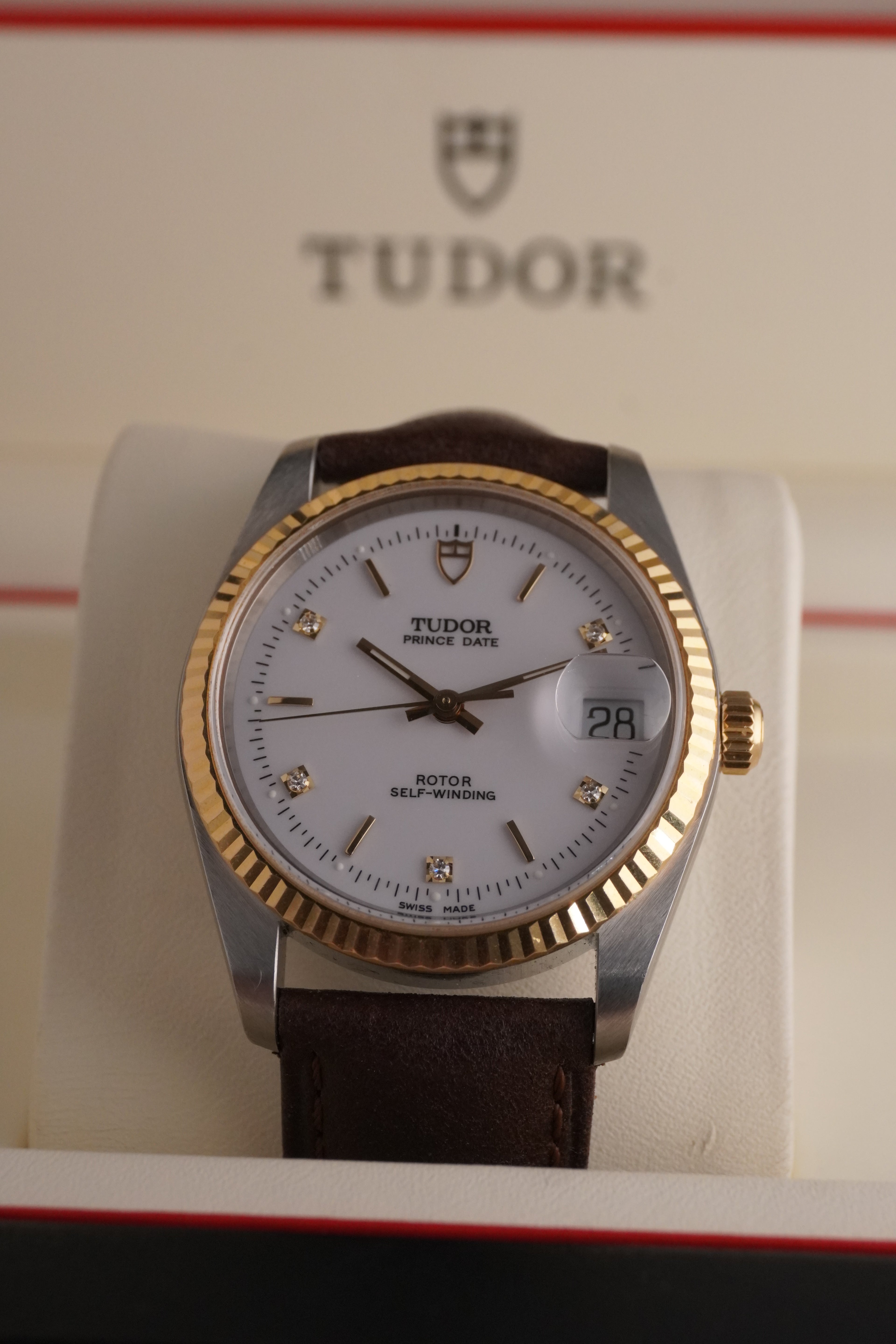 Gents Tudor Prince Date REF: 74033 “ Two-Tone With White Diamond Dial 2005 Neo Vintage