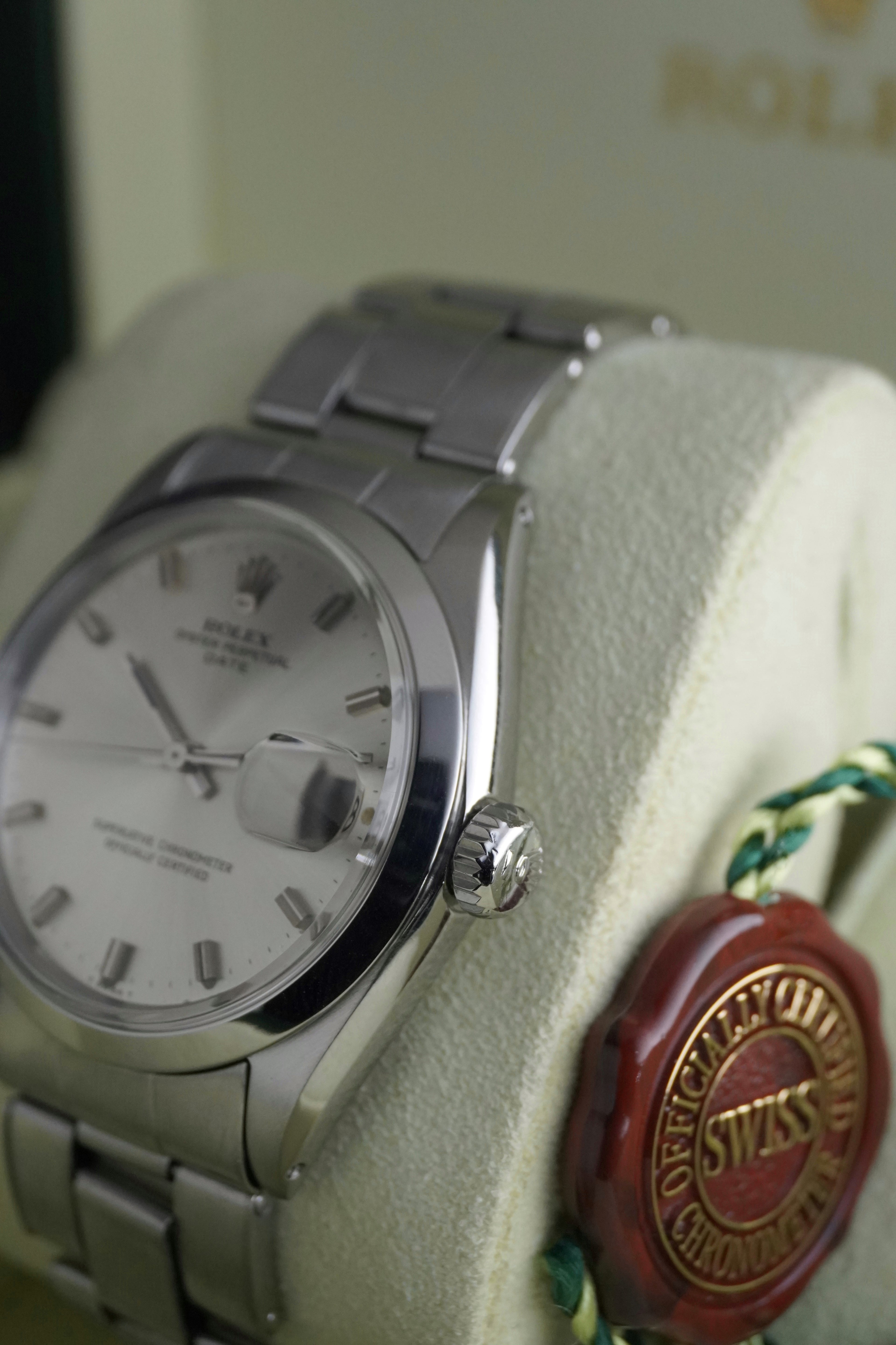 Rolex REF:1500 on Rare Riveted Bracelet 7205