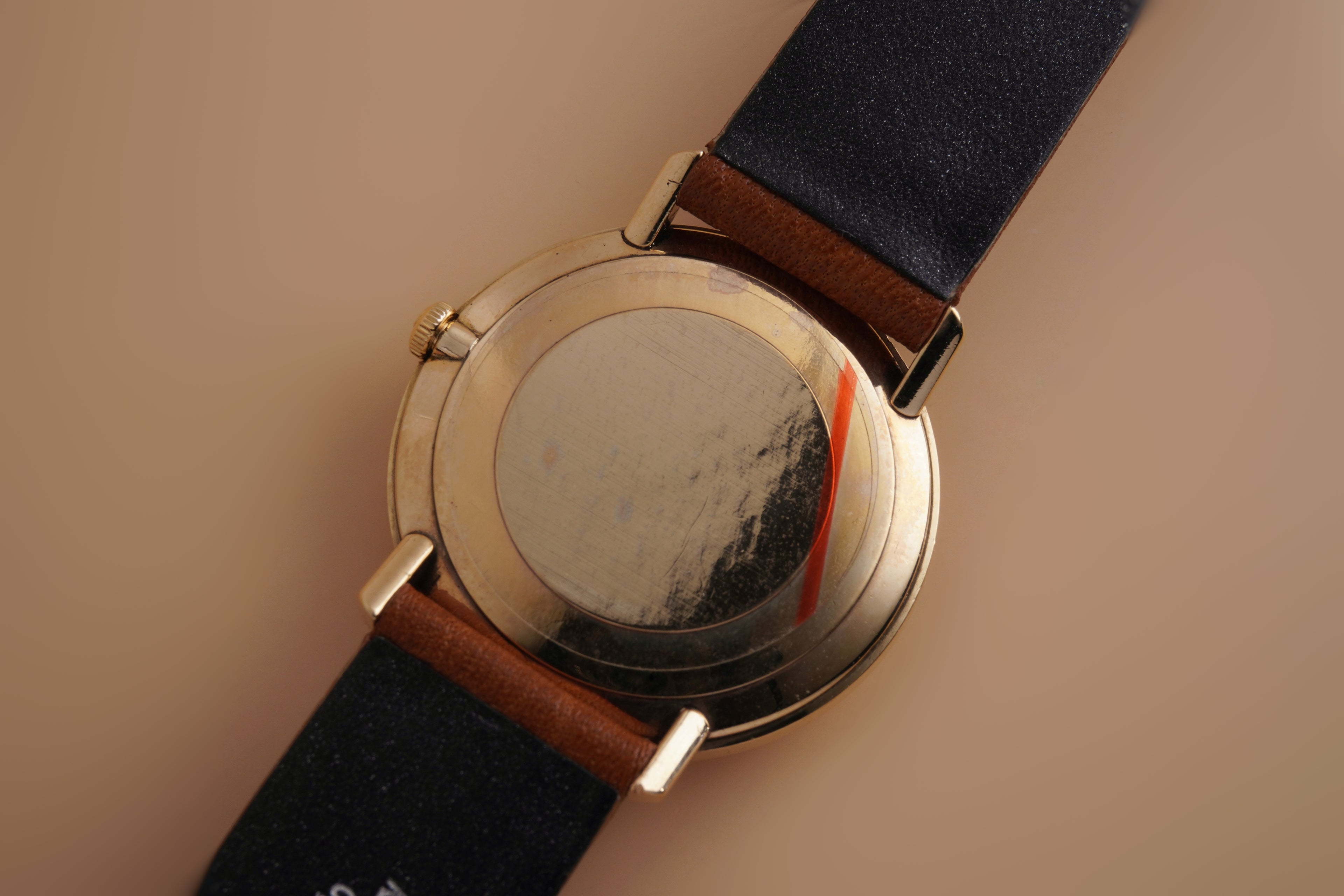 Omega De Ville Linen Dial 9ct Yellow Gold