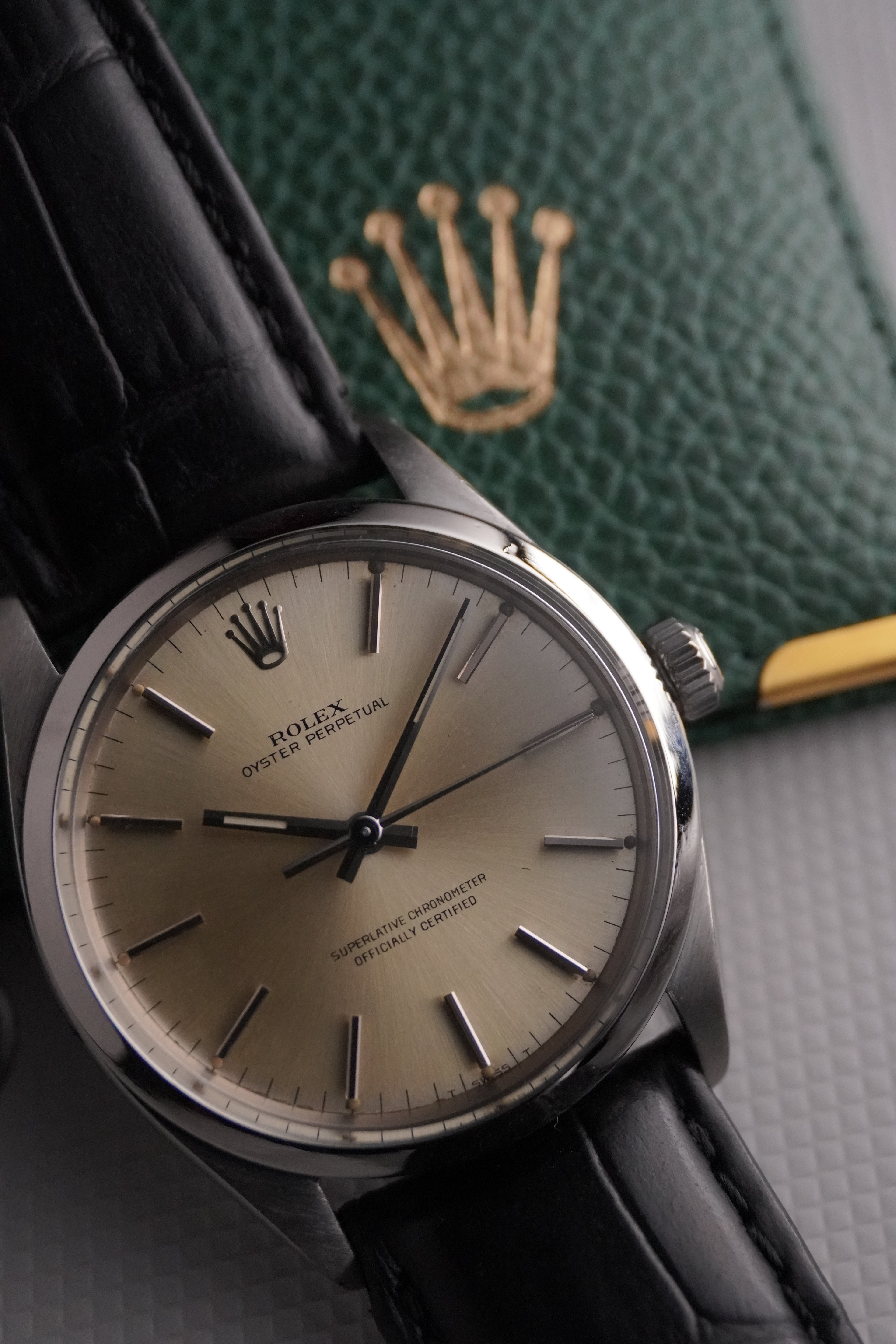 1971 Rolex Oyster Perpetual Ref. 1002 | Caliber 1560 | Serviced | Full Set (Box & Papers) |