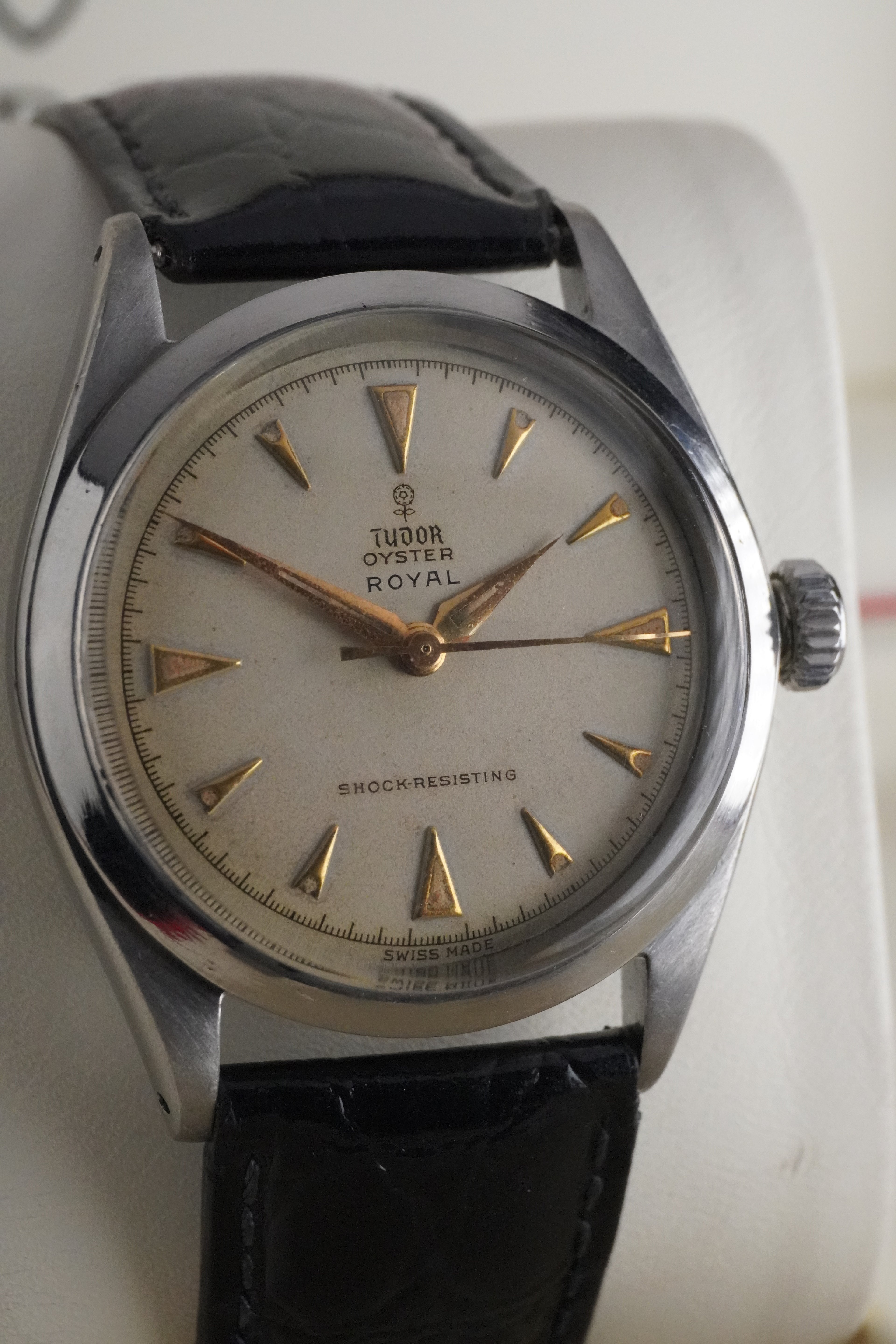 1960 Ref:7934 Tudor/Rolex Oyster Royal Watch  – Untouched Patina Dial, 34mm, Manual Wind Small Rose