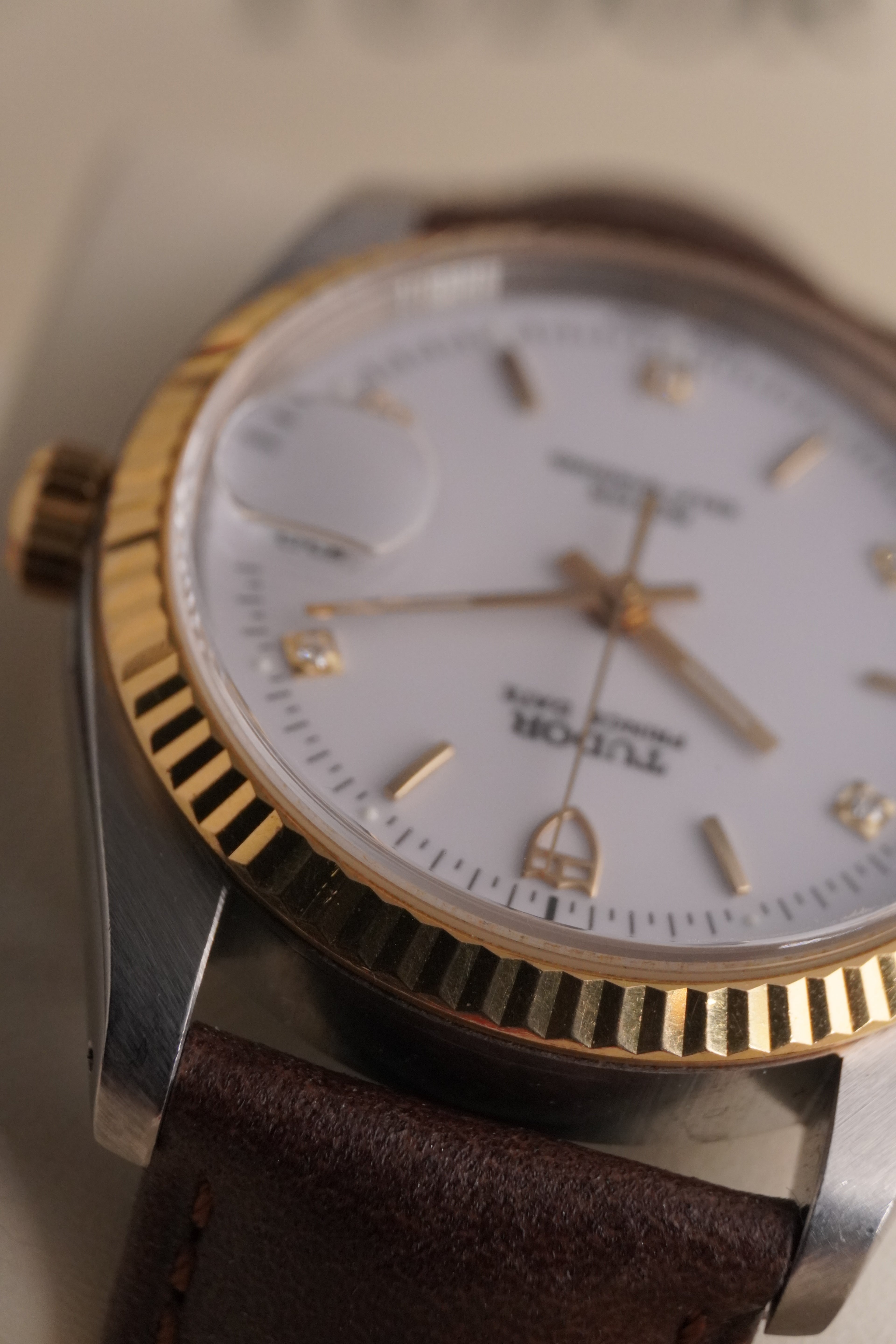 Gents Tudor Prince Date REF: 74033 “ Two-Tone With White Diamond Dial 2005 Neo Vintage