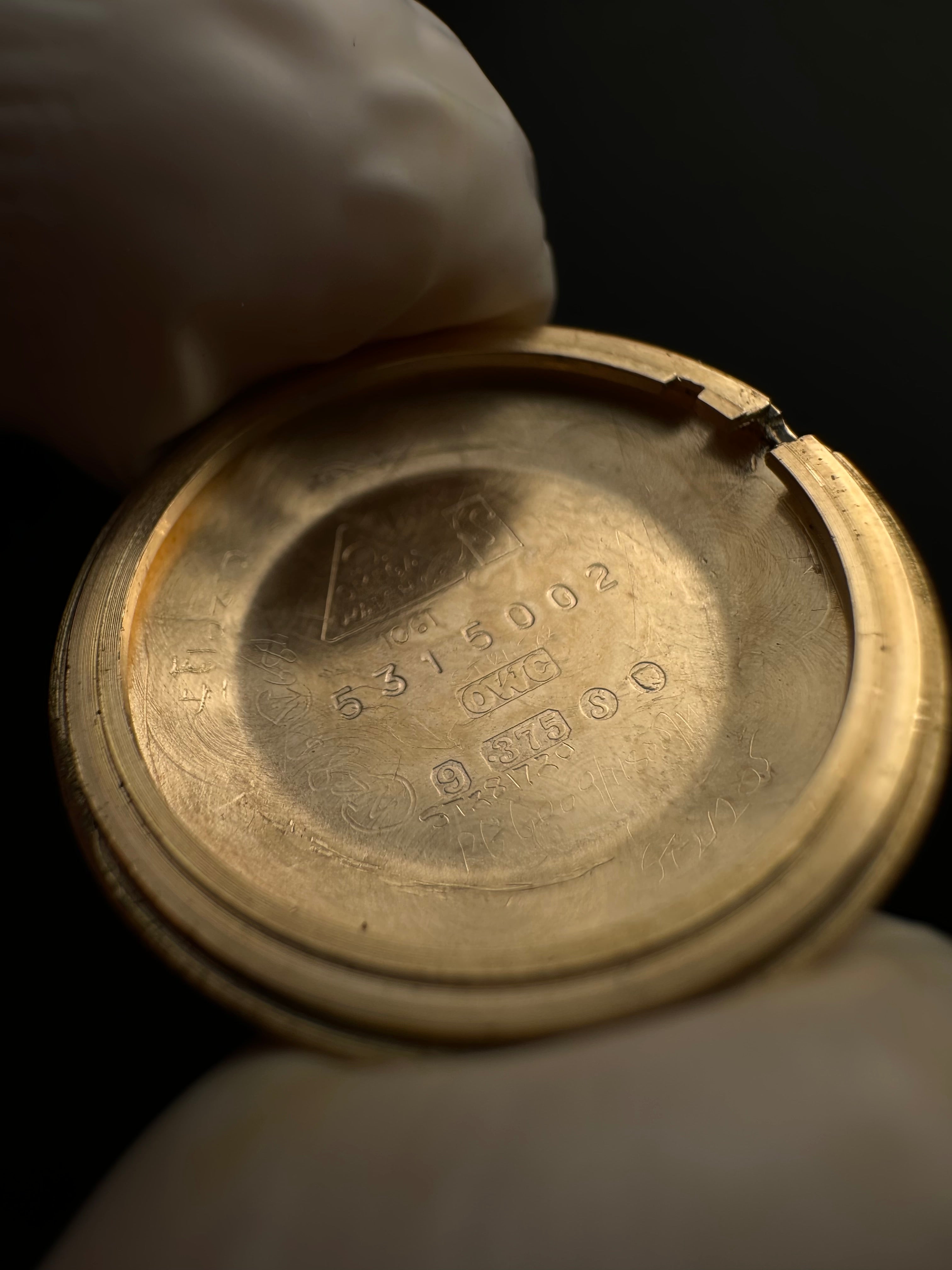 1970s Ladies Omega 9ct Yellow Gold Dress Watch English Case Shackman & Sons, With Central Second Manually Wind