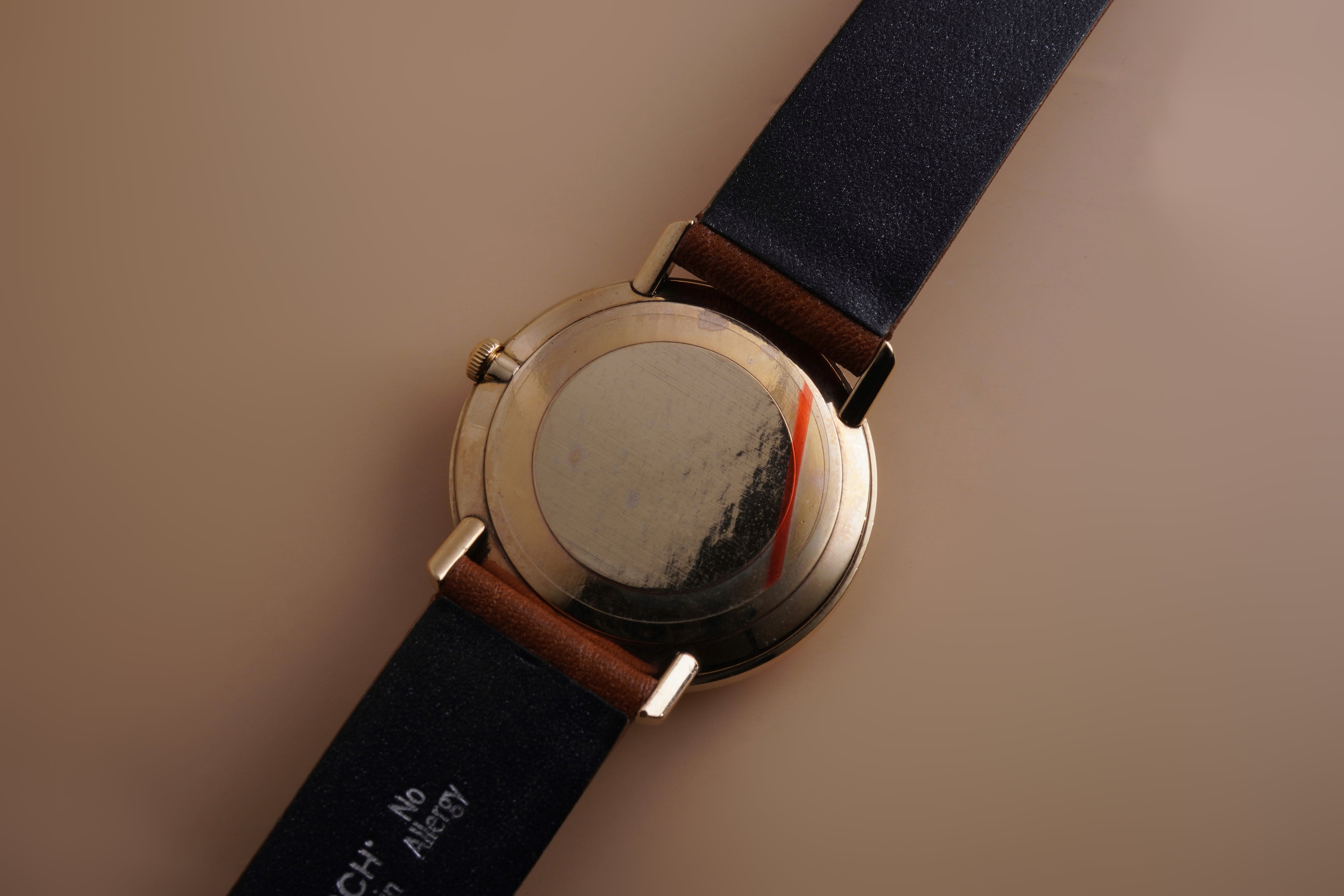 Omega De Ville Linen Dial 9ct Yellow Gold