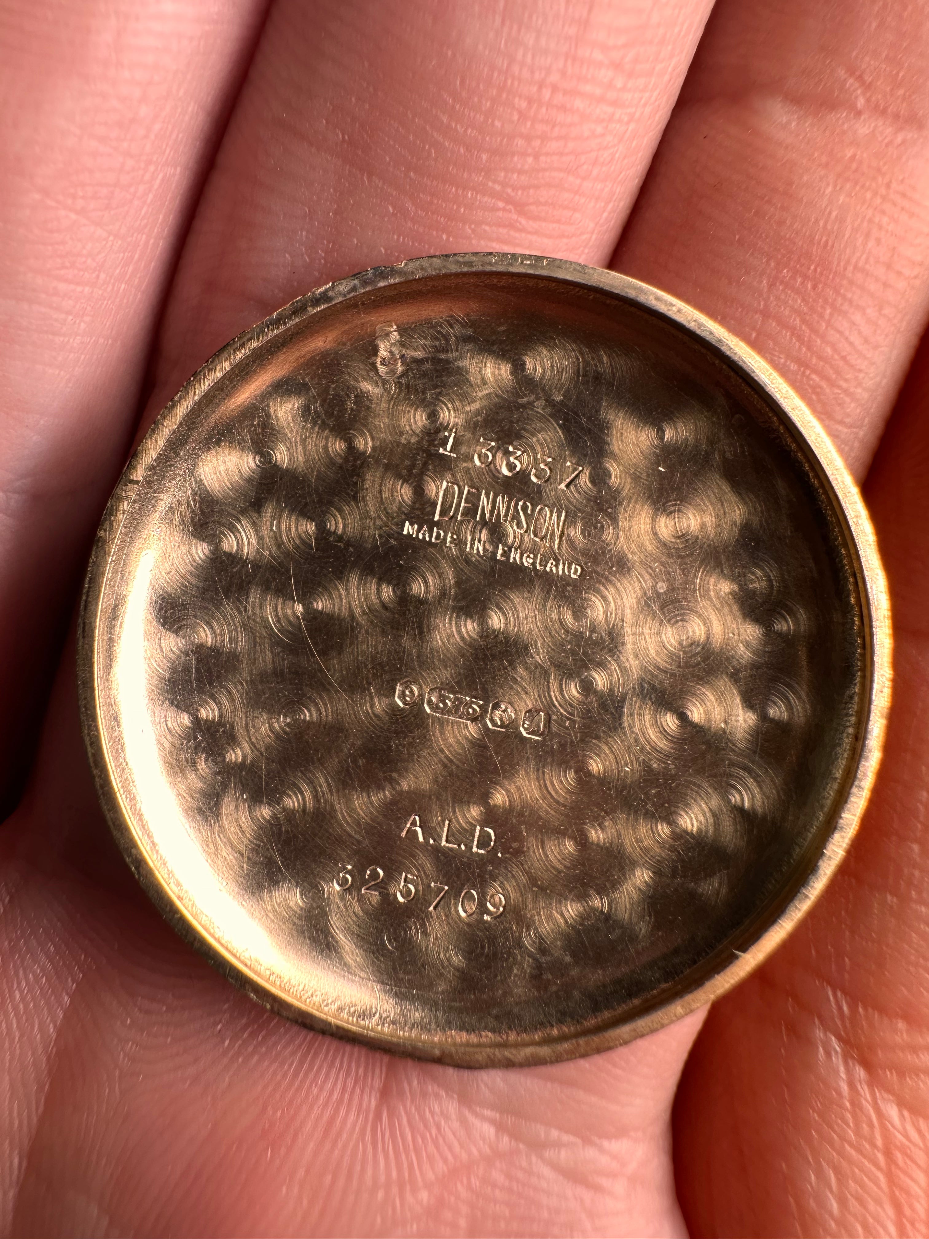 A fine Solid 9ct Gold Gents Omega With Blue Steel Hands From The Early-1950s