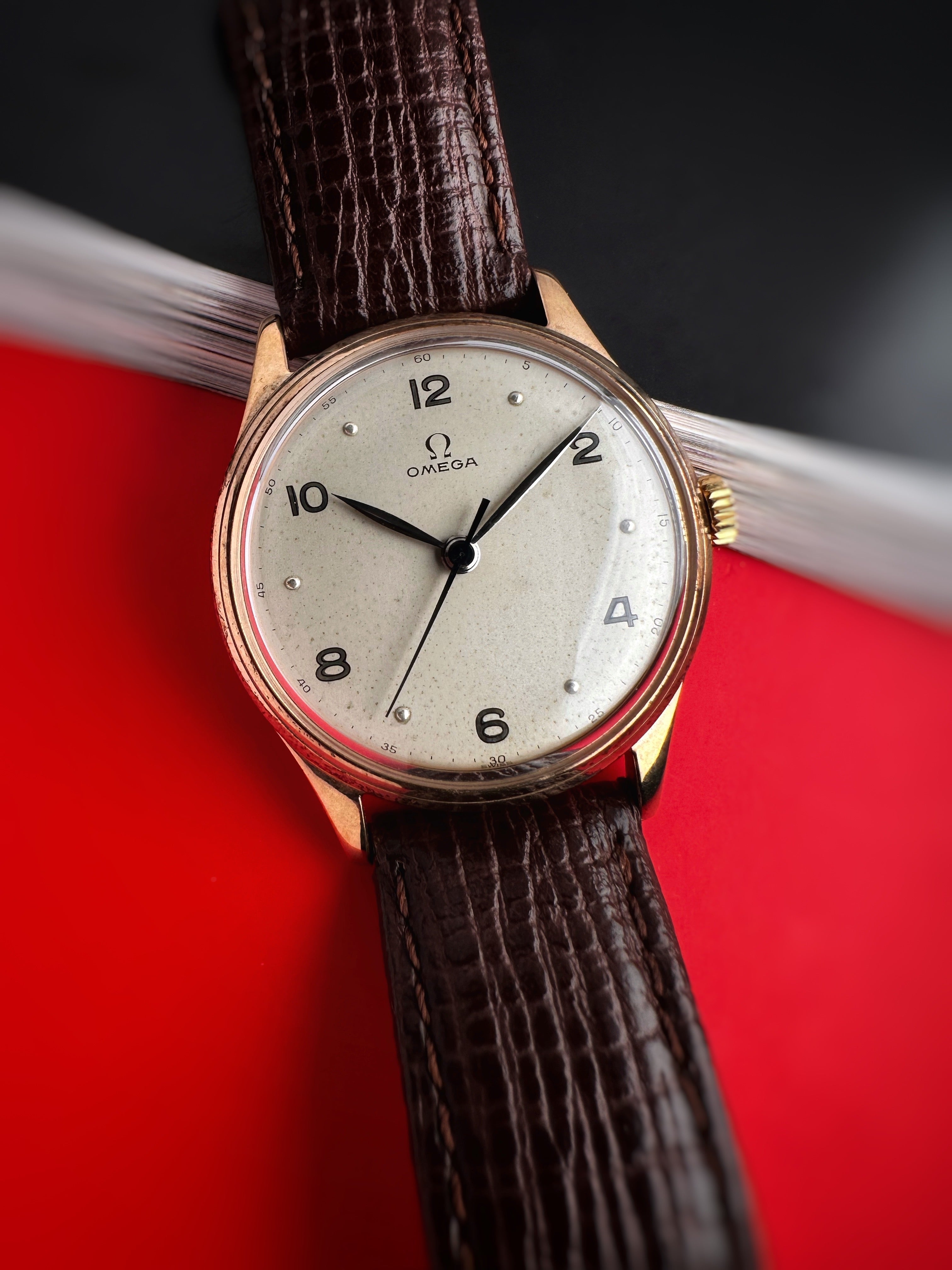 Omega Vintage Gents Blue Steel Hands