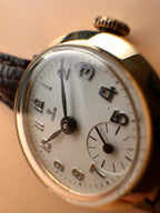 Exceptional Fancy Lugs B.W.C Case Solid 9ct Yellow Gold Ladies Tudor Mechanical Watch 60s
