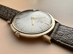 Fabulous 1960s Full Set - Vintage Omega Solid 9ct Yellow Gold Gents Dress Watch with Solid 9ct Gold Buckle