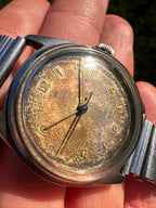 Double Signed Extremely Rare Rolex Oyster Ref:4444 Tropical Dial Retailed By “H. Newman, Australian Jeweller” POA Dated 1958