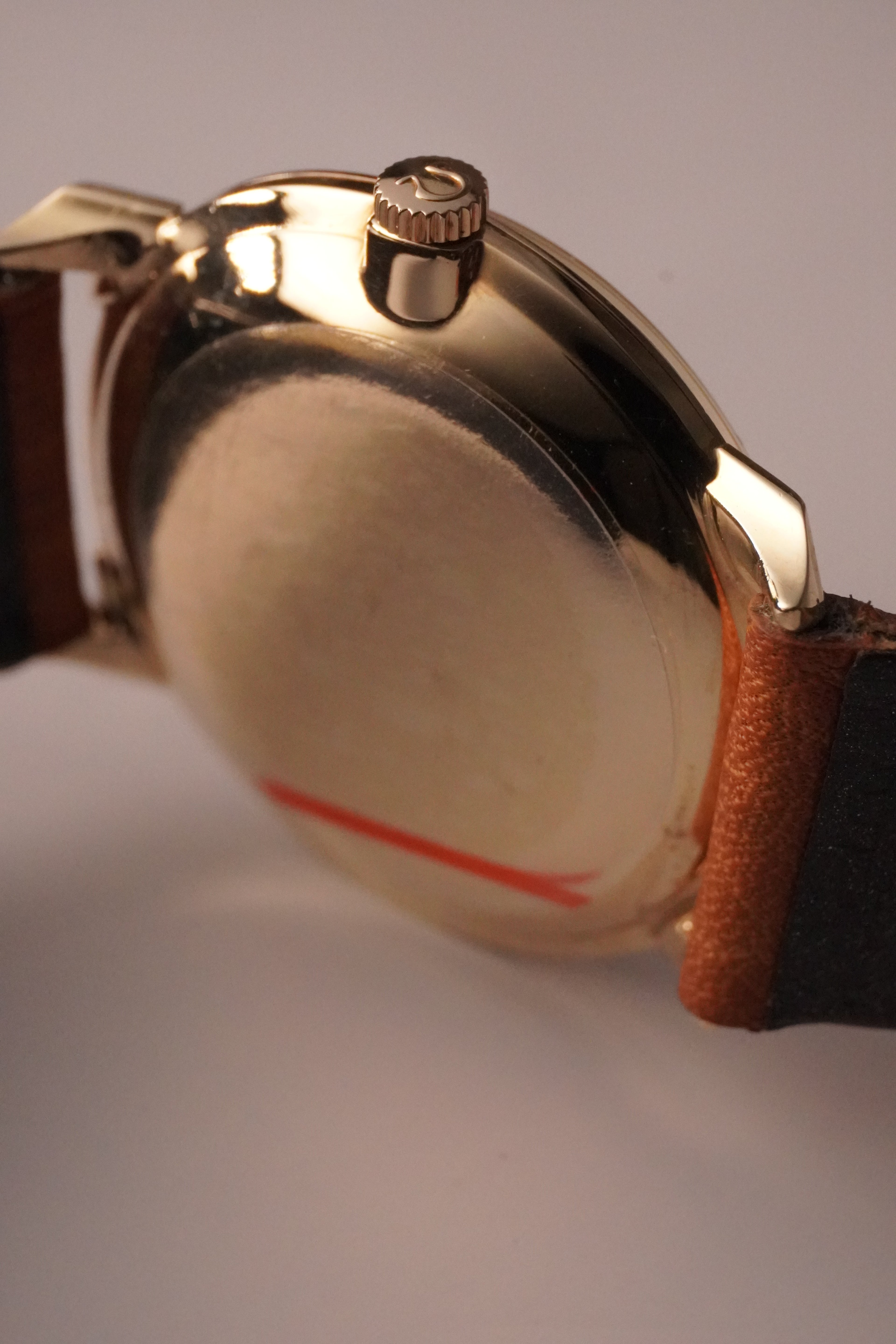 Extremely Rare Solid  14K Gold Yellow Gold Vintage Omega gent’s Dress Watch | Ref. P 6587 | Caliber 600 Manual Wind | 1960s | Triangle Lugs (US Market)