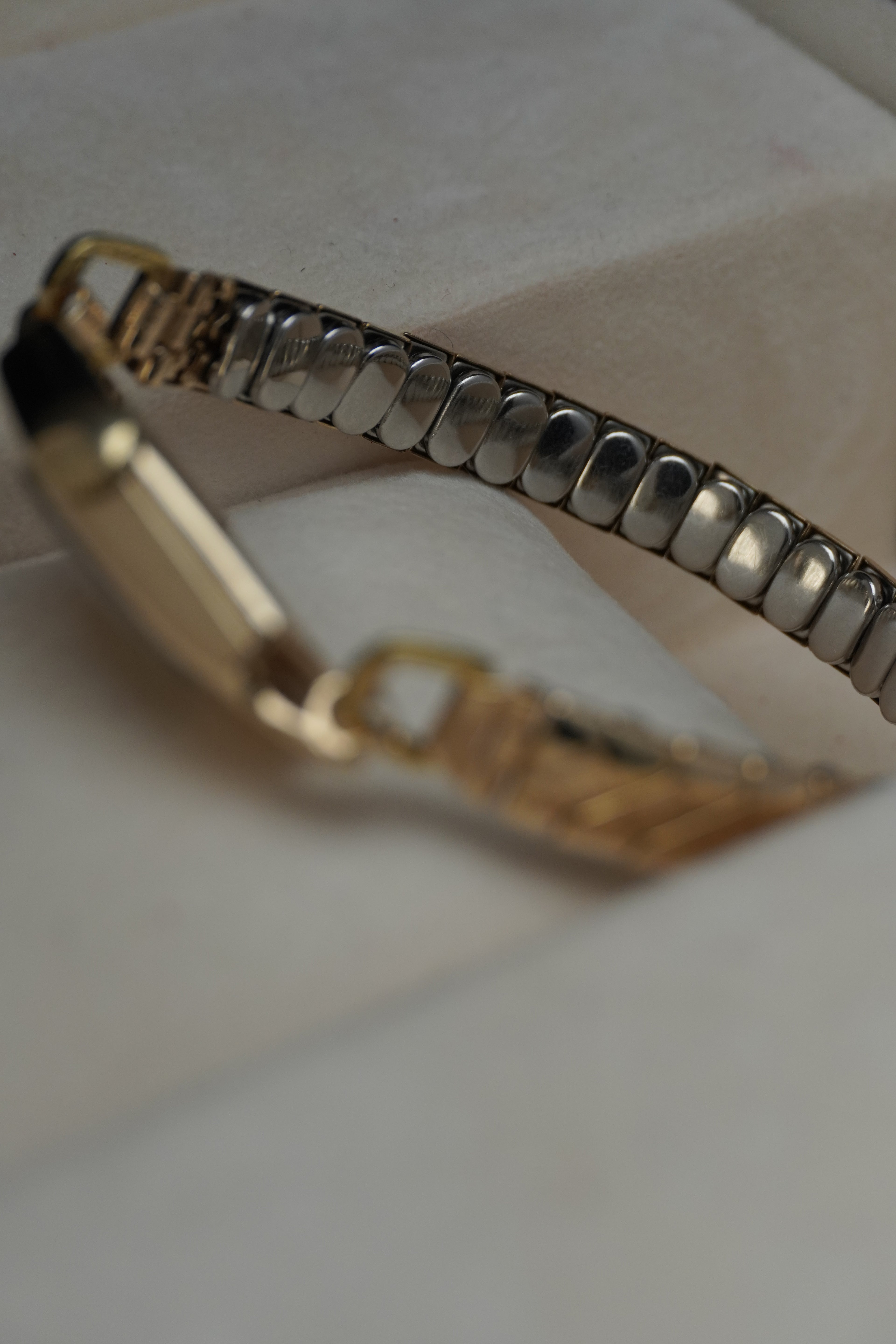 Early 1950s Omega Ladies 9ct Solid Yellow Gold Watch – Dennison Case (M Hallmark), Blue Hands, Arabic Numerals, Calibre 244