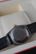 Ladies Mid 80s Tudor\Rolex Princess Automatic Oysterdate Solid 18ct Fluted Yellow Gold Bezel Ref: 92413 Quick Set