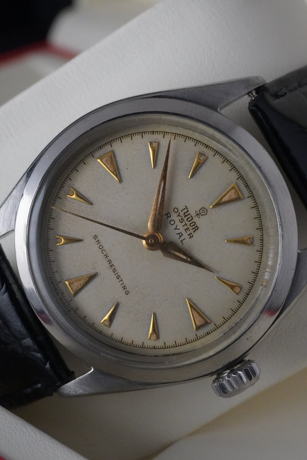 1960 Ref:7934 Tudor/Rolex Oyster Royal Watch  – Untouched Patina Dial, 34mm, Manual Wind Small Rose