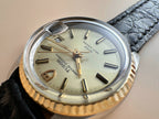 Ladies Mid 80s Tudor\Rolex Princess Automatic Oysterdate Solid 18ct Fluted Yellow Gold Bezel Ref: 92413 Quick Set