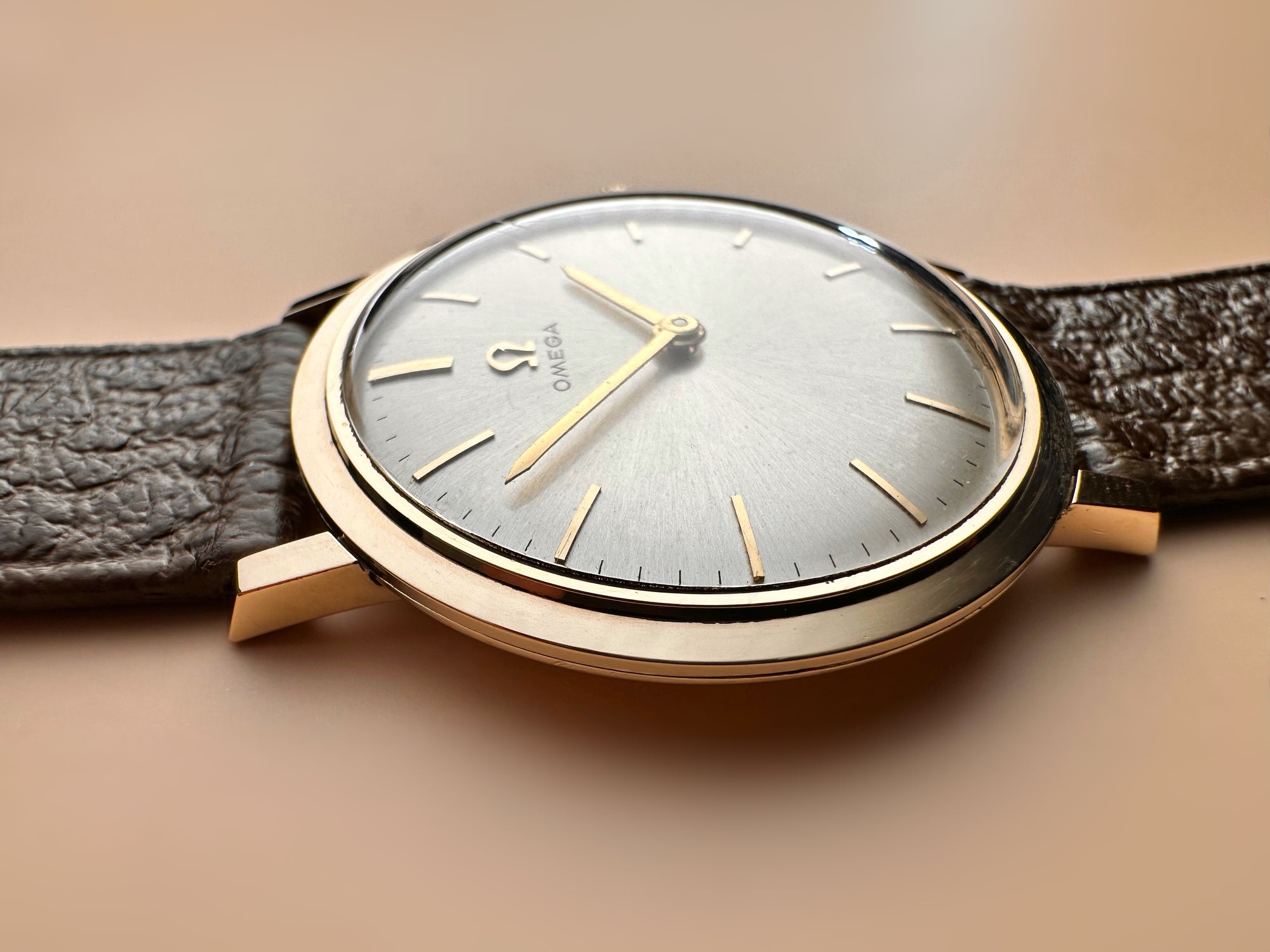 Fabulous 1960s Full Set - Vintage Omega Solid 9ct Yellow Gold Gents Dress Watch with Solid 9ct Gold Buckle