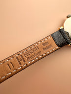 1970s Ladies Omega 9ct Yellow Gold Dress Watch English Case Shackman & Sons, With Central Second Manually Wind