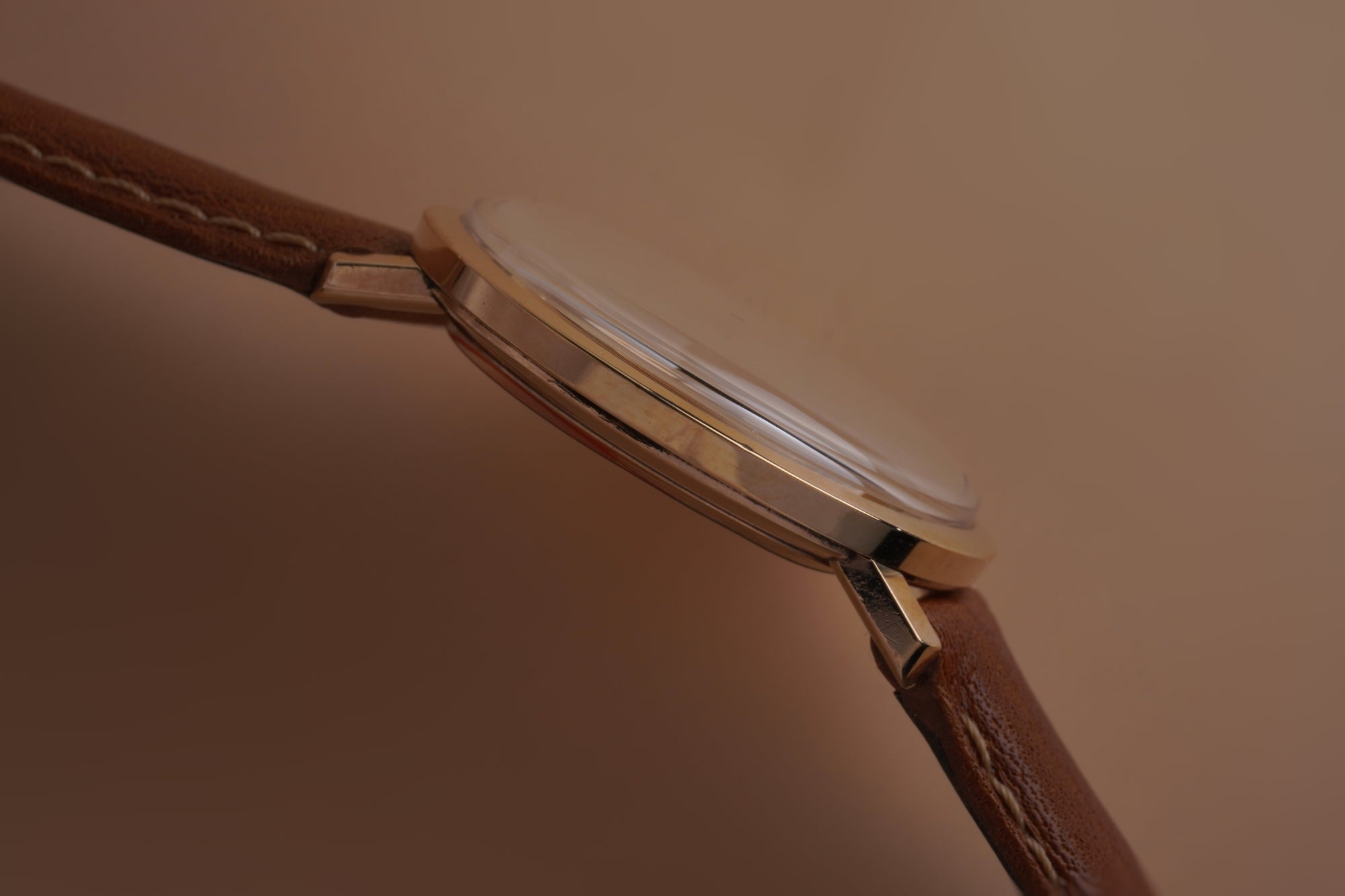 Omega De Ville Linen Dial 9ct Yellow Gold 