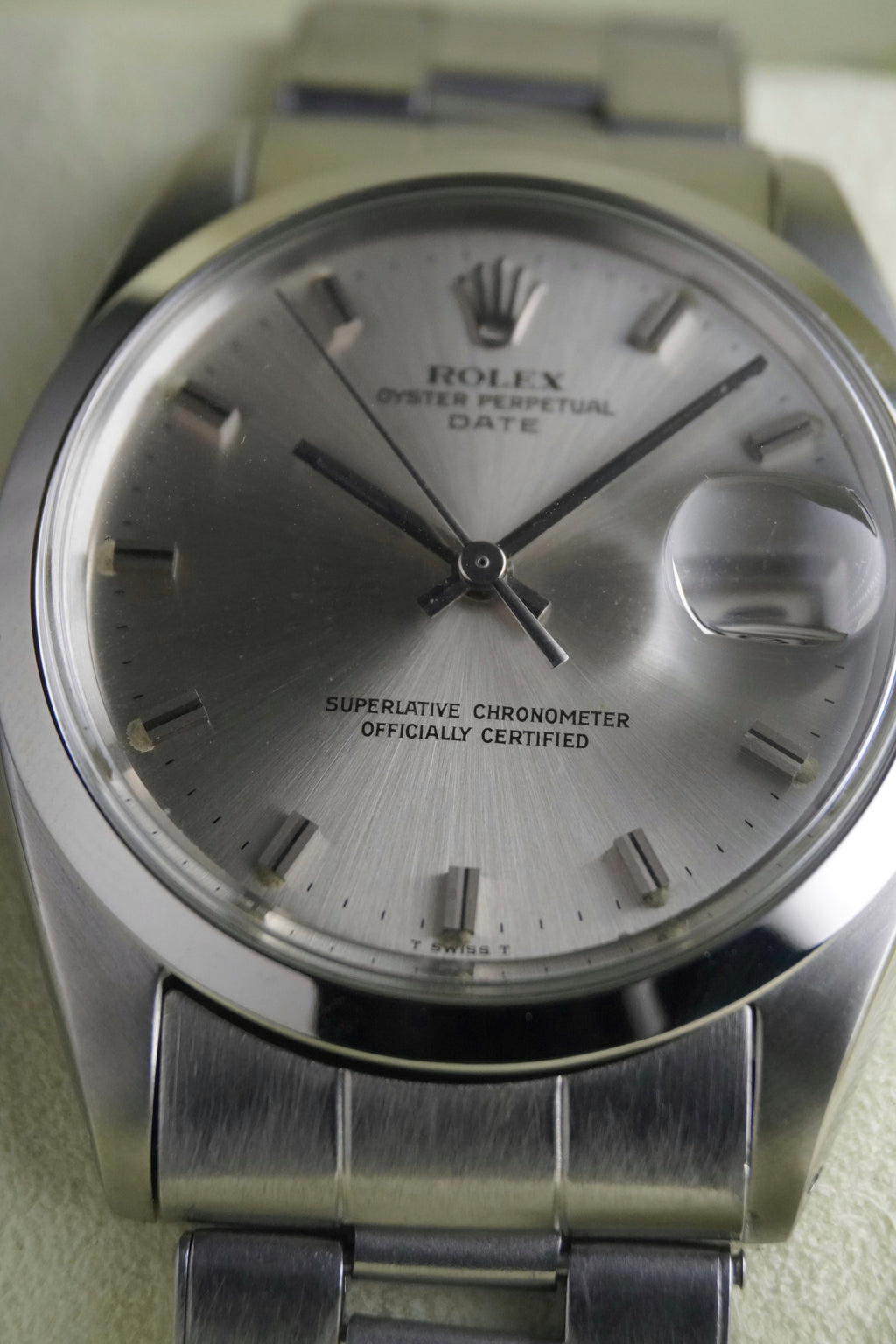 Rolex REF:1500 on Rare Riveted Bracelet 7205