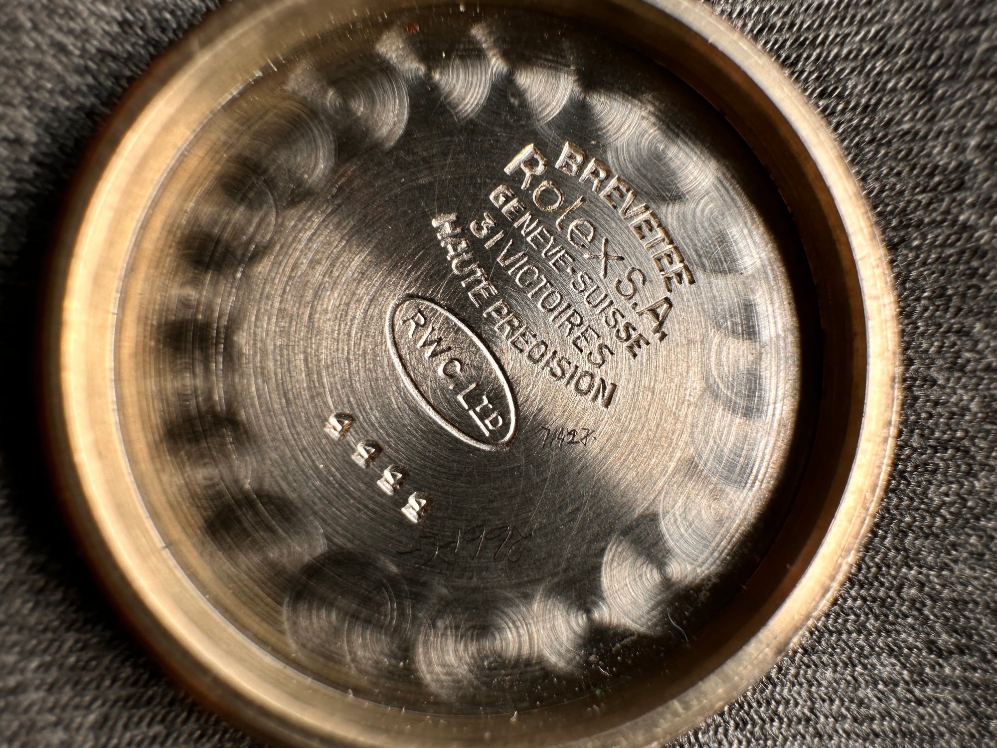 Double Signed Extremely Rare Rolex Oyster Ref:4444 Tropical Dial Retailed By “H. Newman, Australian Jeweller” POA Dated 1958