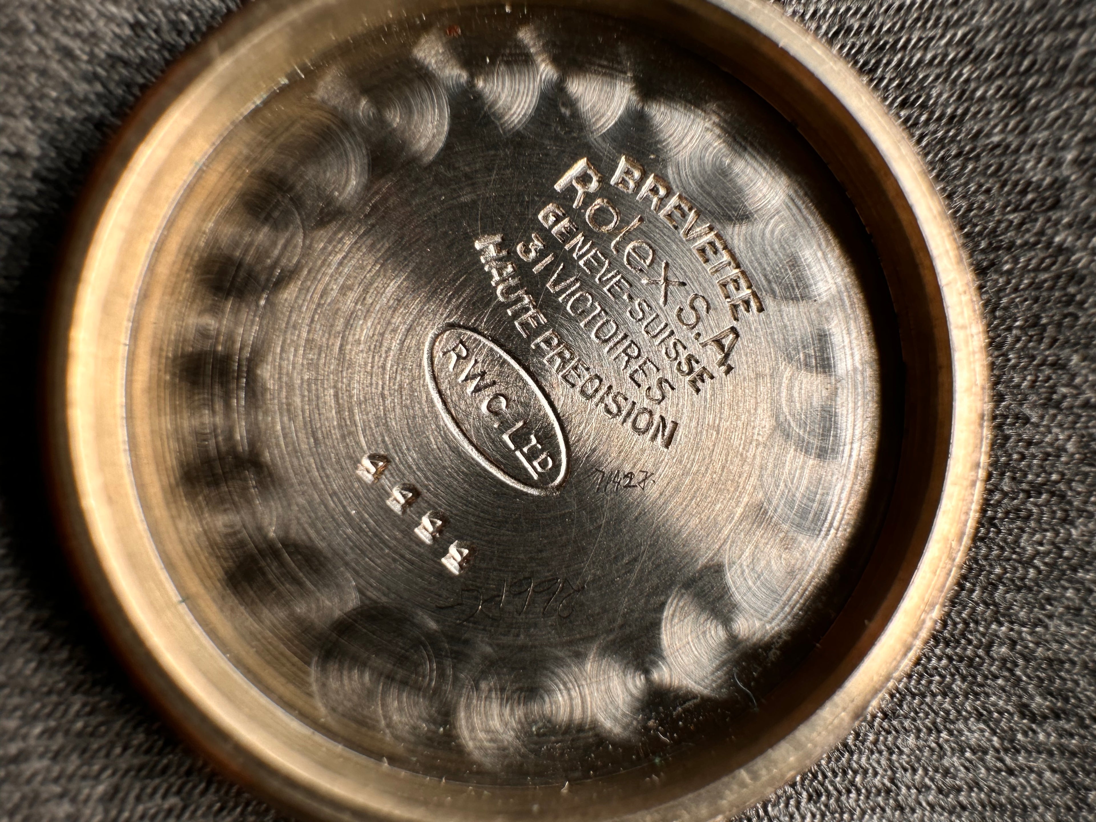 Double Signed Extremely Rare Rolex Oyster Ref:4444 Tropical Dial Retailed By “H. Newman, Australian Jeweller” POA Dated 1958
