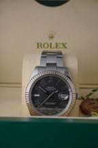 Rolex Datejust 116334 Box And Papers  2013 Black Dial with White Roman Numerals