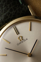 A Refined and Elegant 1970s Gents Omega Dress Watch in Solid 14k Gold – Featuring a Rare Ross Case (US MARKET)
