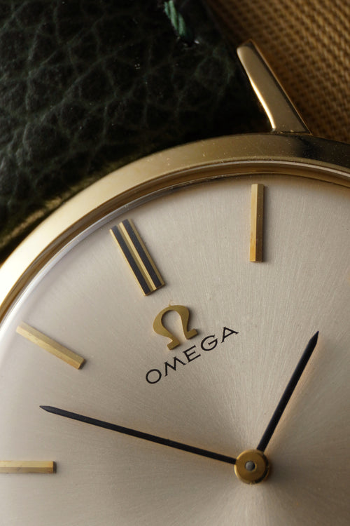 A Refined and Elegant 1970s Gents Omega Dress Watch in Solid 14k Gold – Featuring a Rare Ross Case (US MARKET)