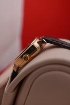 Vintage Ladies Omega Solid 9ct Gold Mechanical Watch – Roman Dial – Ref. 51155940 Rare Tigers Eye Cabochon Crown