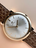 Fabulous 1960s Full Set - Vintage Omega Solid 9ct Yellow Gold Gents Dress Watch with Solid 9ct Gold Buckle
