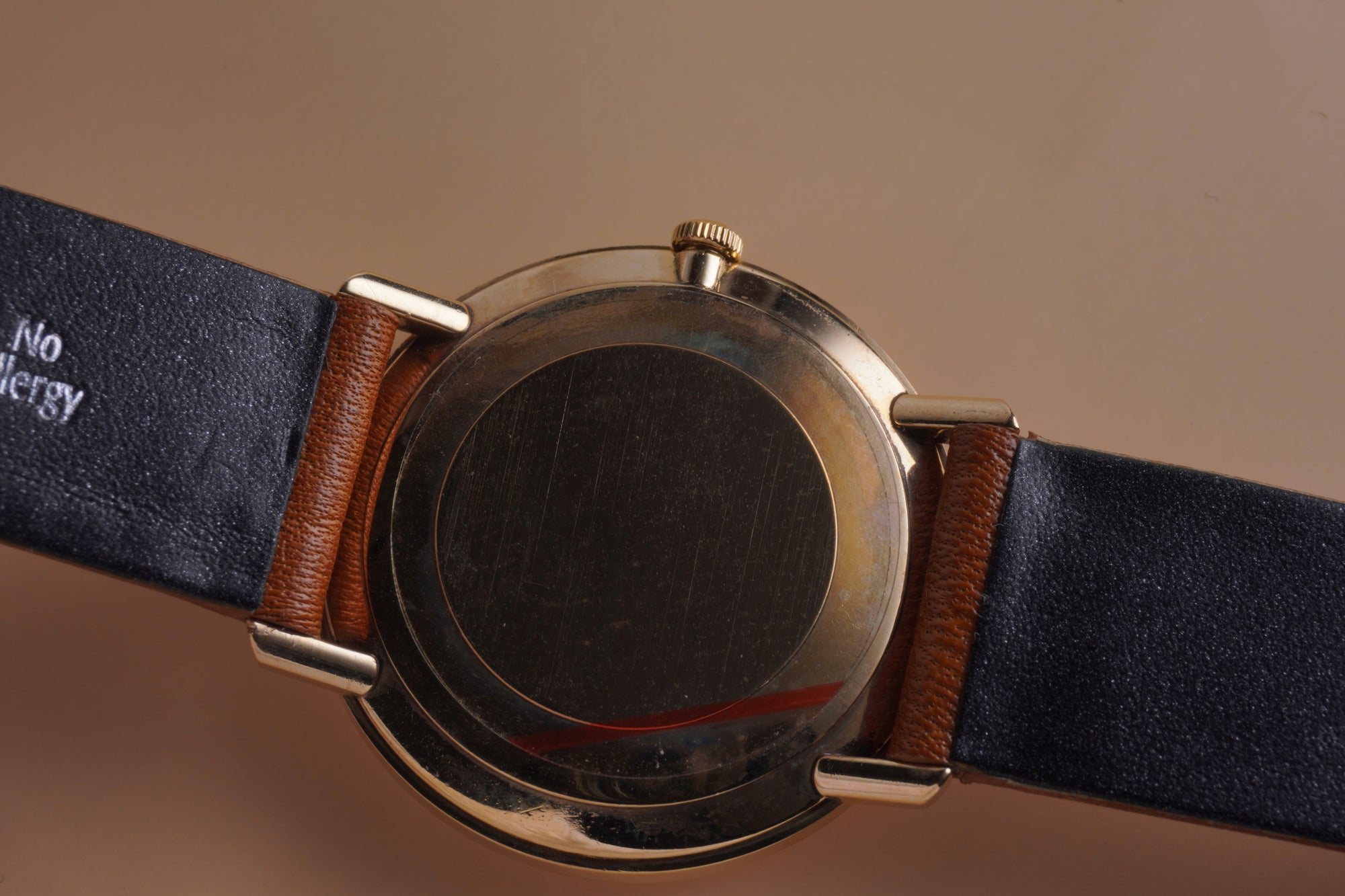 Omega De Ville Linen Dial 9ct Yellow Gold 