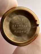 1970s Ladies Omega 9ct Yellow Gold Dress Watch English Case Shackman & Sons, With Central Second Manually Wind