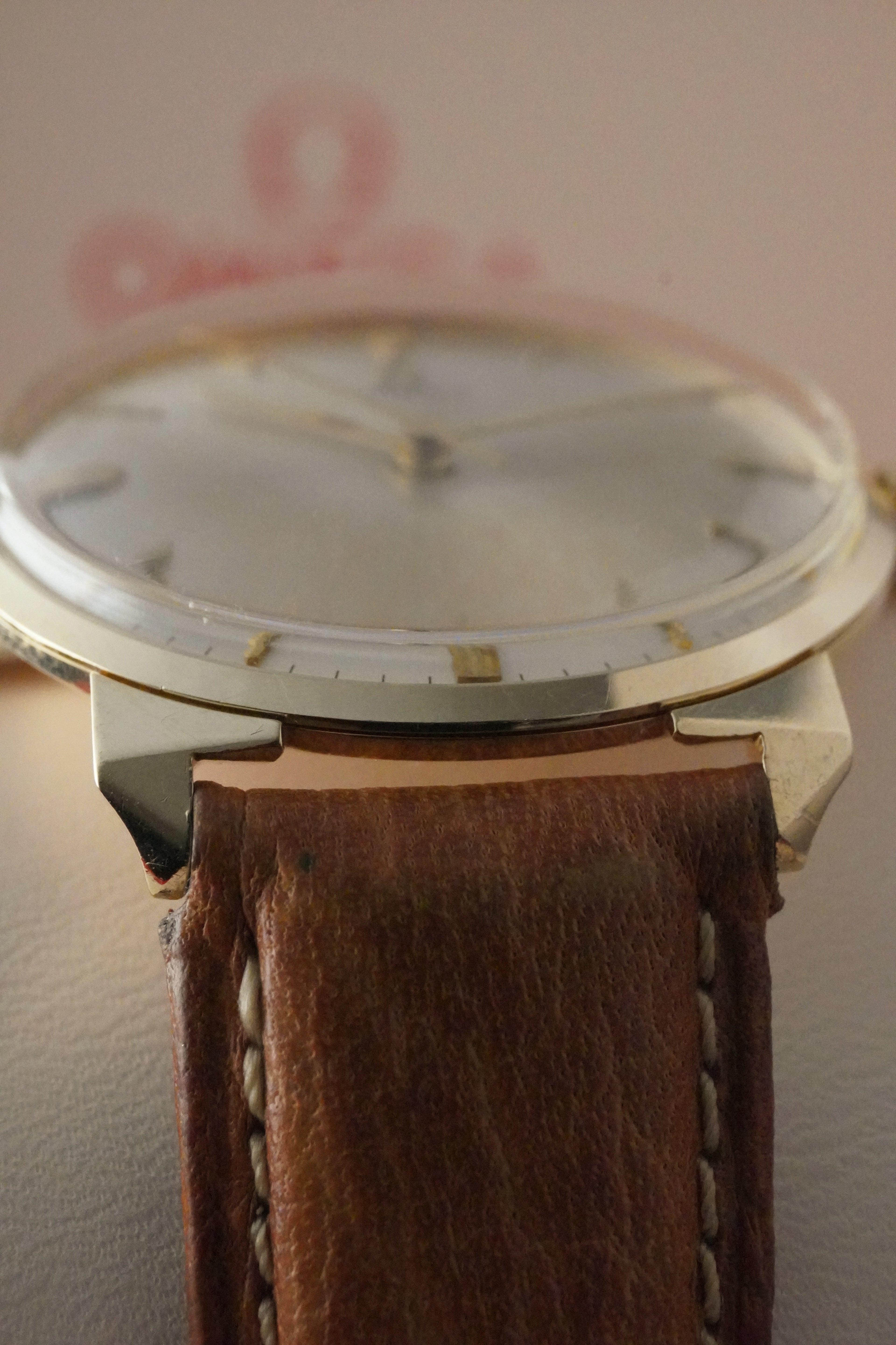 Extremely Rare Solid  14K Gold Yellow Gold Vintage Omega gent’s Dress Watch | Ref. P 6587 | Caliber 600 Manual Wind | 1960s | Triangle Lugs (US Market)