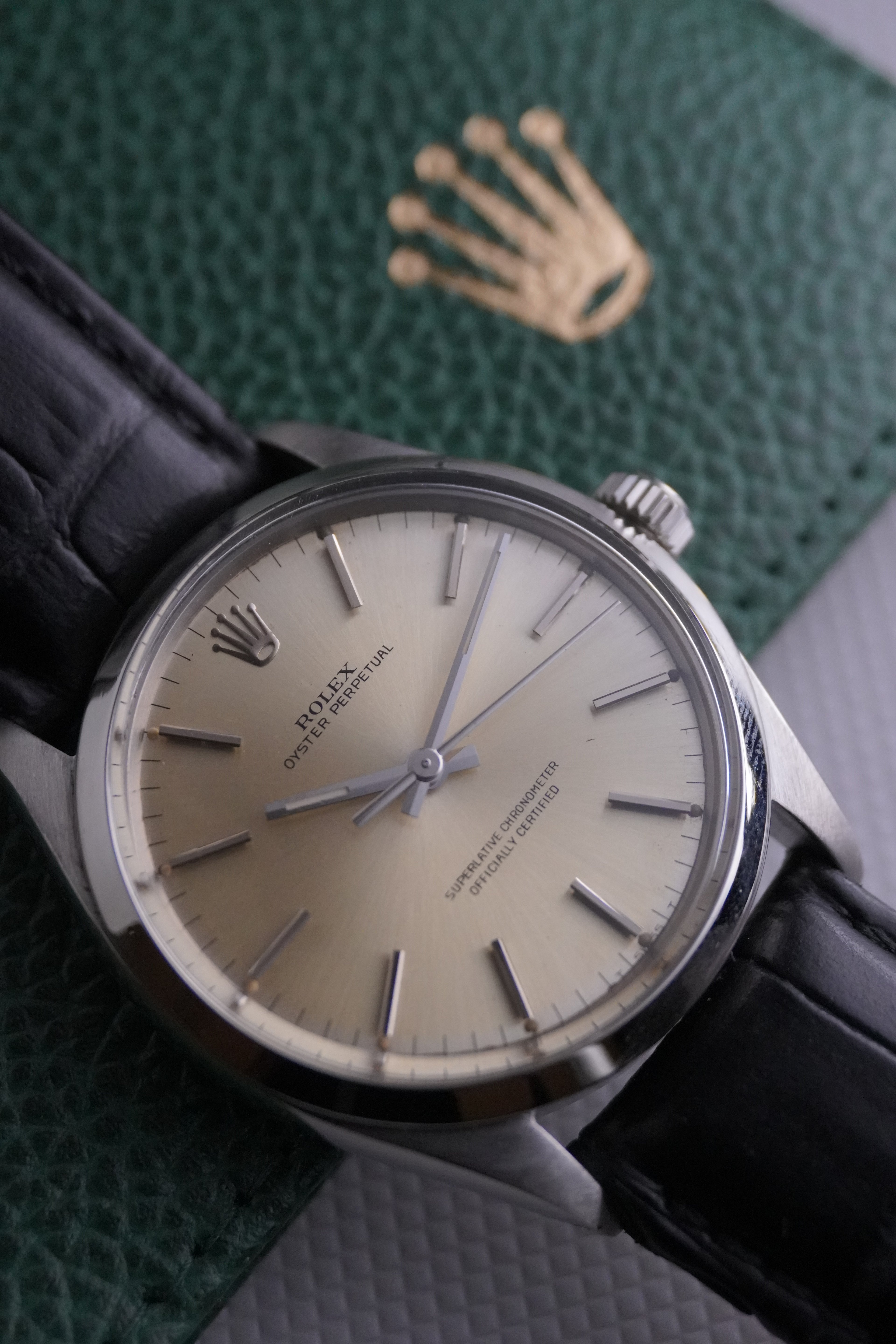 1971 Rolex Oyster Perpetual Ref. 1002 | Caliber 1560 | Serviced | Full Set (Box & Papers) |