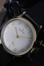 Mint Solid 9ct Yellow Gold Zenith 1960s Gents  Manual Wind Watch – Cal. 2531 – S. Sackman & Sons Case – Full Set with Box & Papers Star Logo