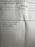 1971 Rolex Oyster Perpetual Ref. 1002 | Caliber 1560 | Serviced | Full Set (Box & Papers) |