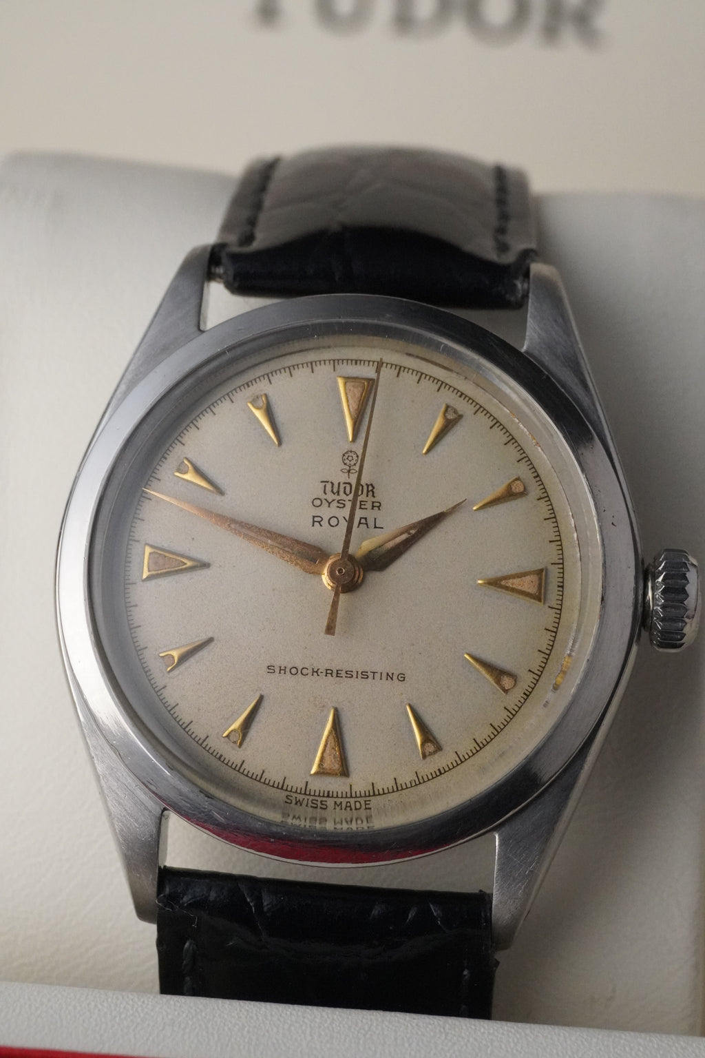 1960 Ref:7934 Tudor/Rolex Oyster Royal Watch  – Untouched Patina Dial, 34mm, Manual Wind Small Rose