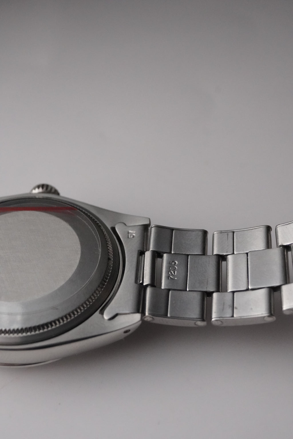 Rolex REF:1500 on Rare Riveted Bracelet 7205