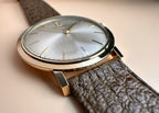 Fabulous 1960s Full Set - Vintage Omega Solid 9ct Yellow Gold Gents Dress Watch with Solid 9ct Gold Buckle