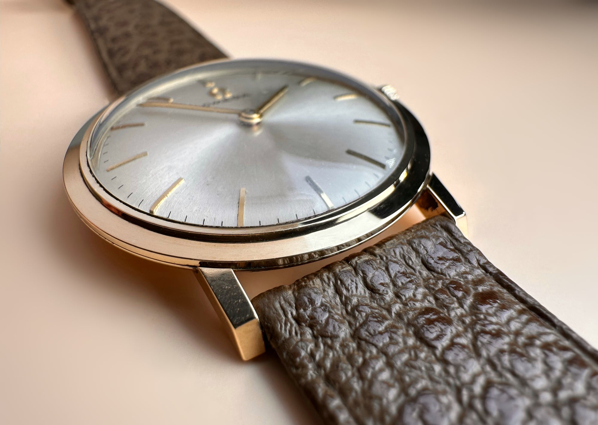 Fabulous 1960s Full Set - Vintage Omega Solid 9ct Yellow Gold Gents Dress Watch with Solid 9ct Gold Buckle