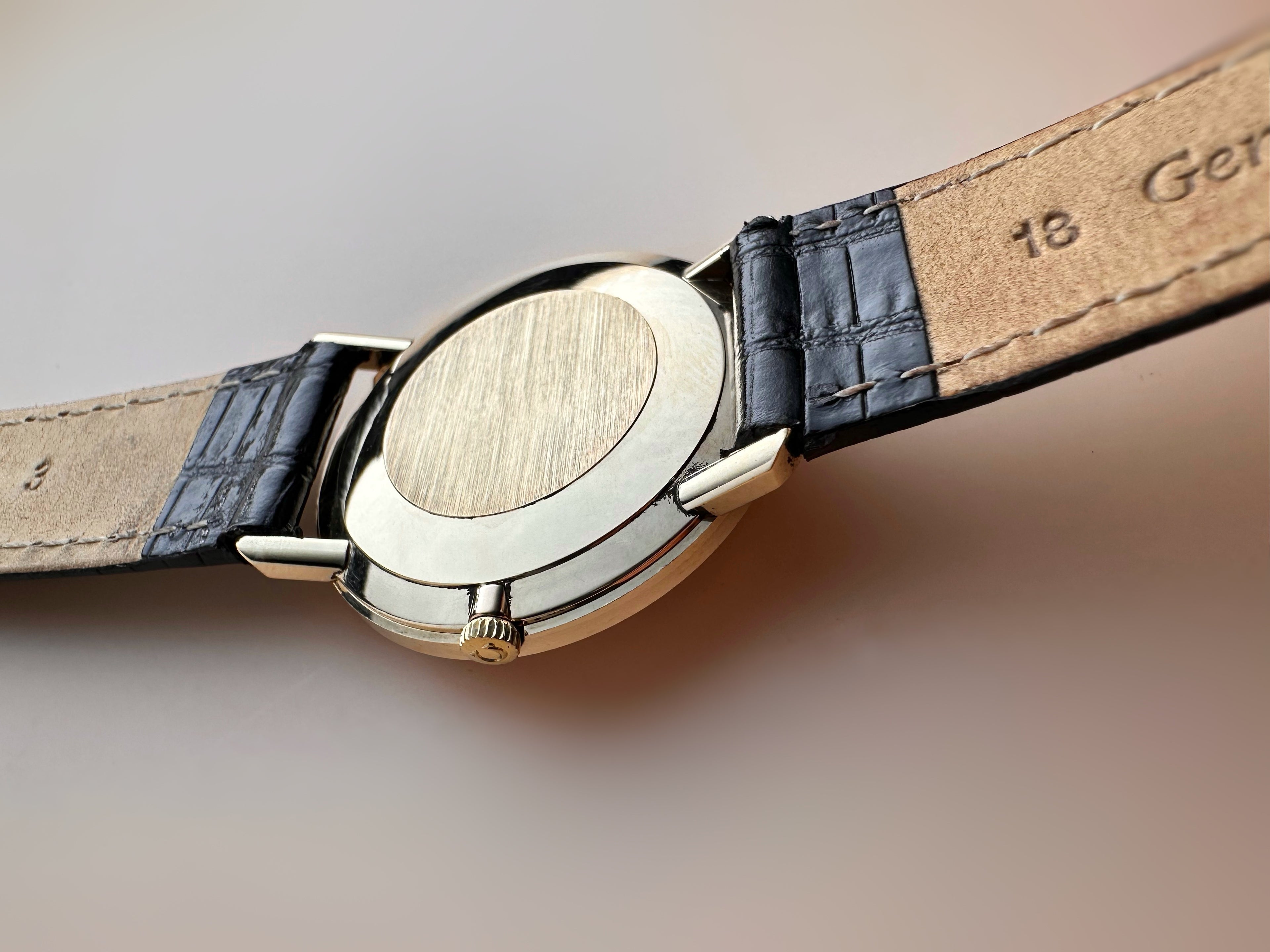 Vintage Omega De Ville Solid 9ct Yellow Gold Ultra Slim Gents Watch  1960s Reference 111.5067