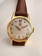 Attractive Solid 18ct Yellow Gold Ladies Omega  Vintage From early 50s Rare Hour Index