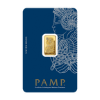 2.5g Gold Bar PAMP Lady Fortuna Minted