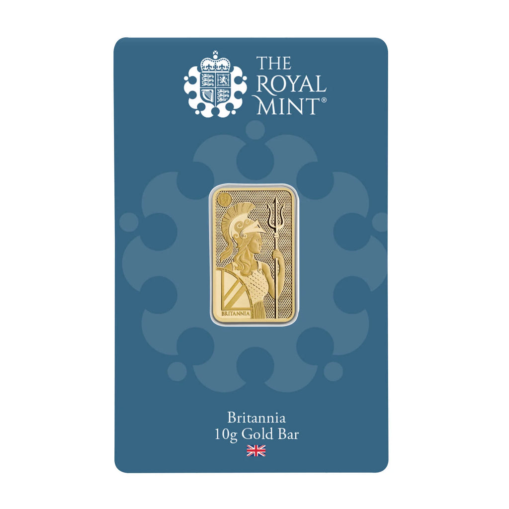 Britannia 10g Gold Bullion Minted Bar Bullion | 999.9 Fine Gold